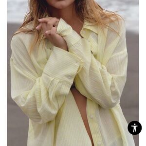 ZARA Striped Oversized Shirt